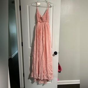 NWT Pink Lily boho style open back dress